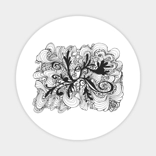 Abstract doodle art Magnet